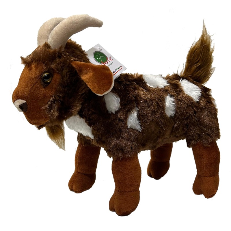 Adore 15' Standing Mocha The Spotted Goat Plush Stuffed Animal Toy