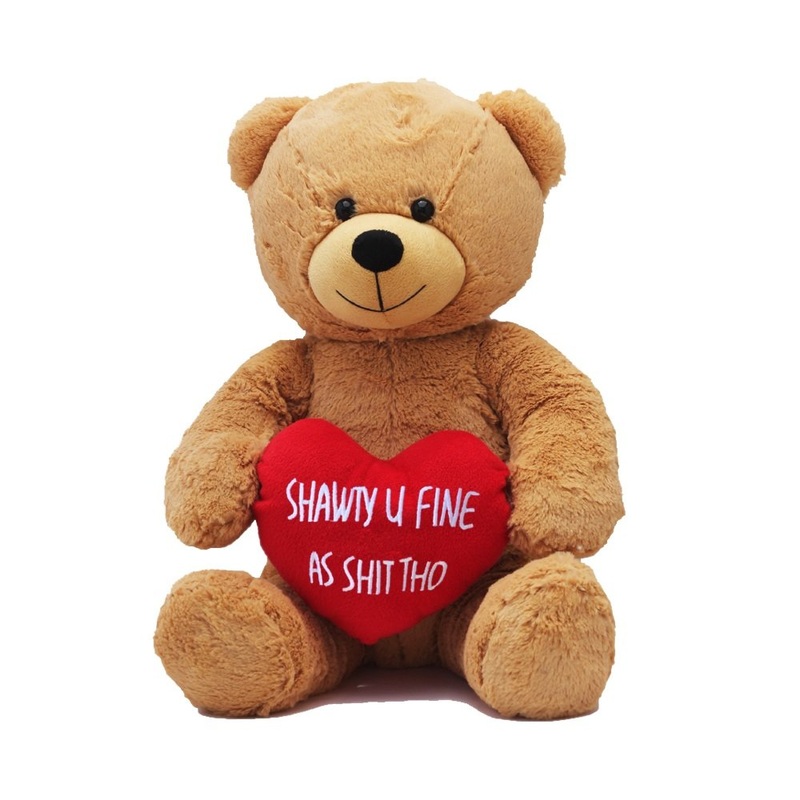 Hollabears Extra Large 16' Shawty U Fine Teddy Bear Funny And Cute Plush Gift