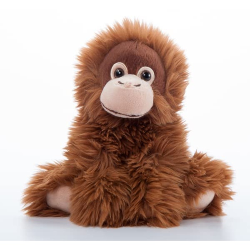 The Petting Zoo Female Orangutan Stuffed Animal Plushie, Gifts For Kids, Wild Onez Wildlife Animals, Orangutan Plush Toy 9 Inches