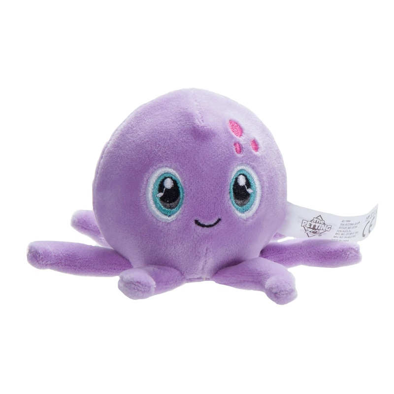 The Petting Zoo Purple Octopus Stuffed Animal Plushie, Gifts For Kids, Squishiez Sealife Animal Squeeze Toy, Octopus Plush Toy, 3 Inches