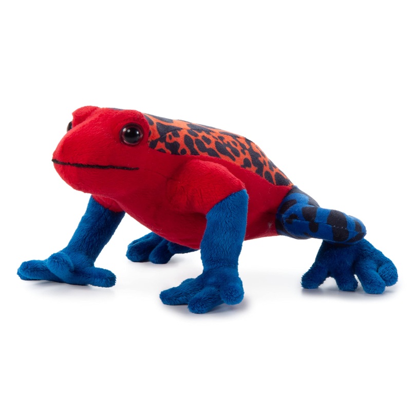 The Petting Zoo Red Dart Frog Stuffed Animal Plushie, Gifts For Kids, Wild Onez Rainforest Animals, Dart Frog Plush Toy 9 Inches
