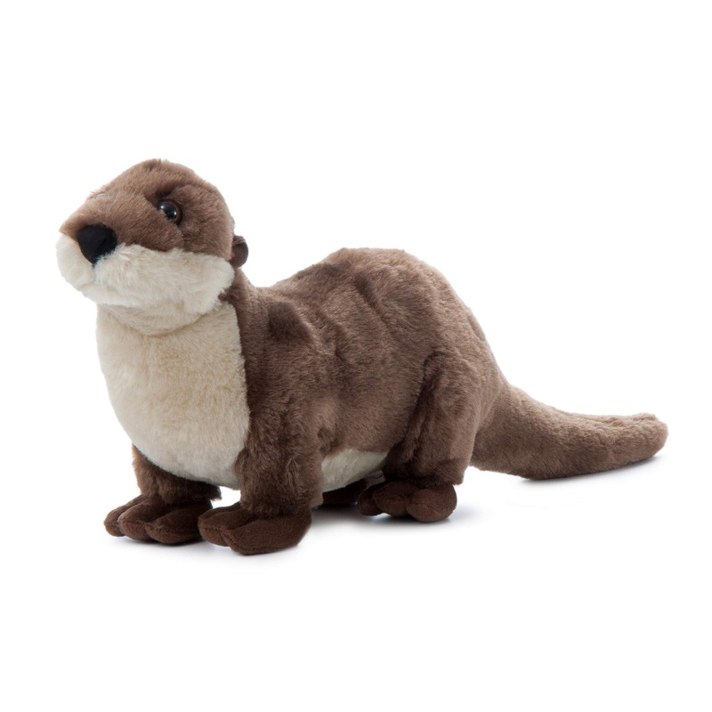 The Petting Zoo River Otter Stuffed Animal Running, Gifts For Kids, Wild Onez Zoo Animals, Running River Otter Plush Toy Running 18 Inches