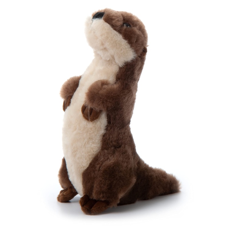 The Petting Zoo River Otter Stuffed Animal Standing, Gifts For Kids, Wild Onez Zoo Animals, River Otter Plush Toy 10 Inches
