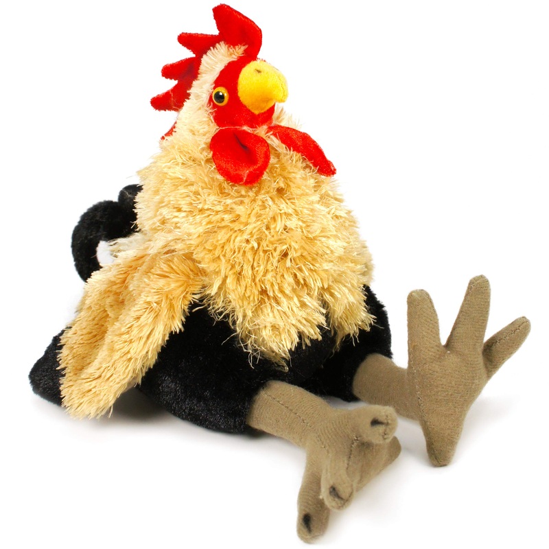 Tigerhart Riley The Rooster - 7 Inch (Tail Measurement Not Included) Irish American Chicken Stuffed Animal Plush