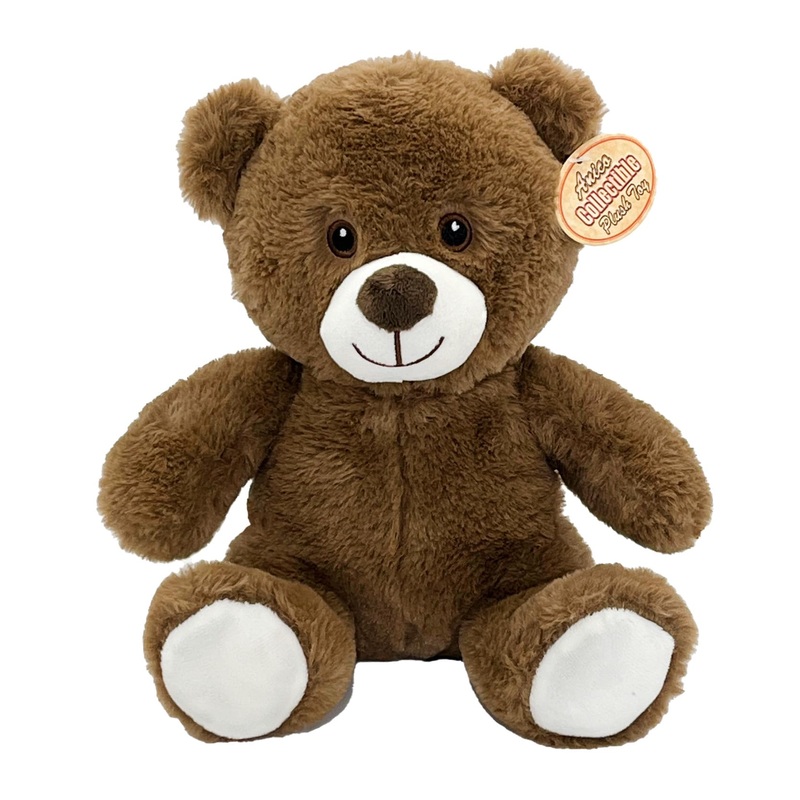 Anico 10' Plush Brown Teddy Bear With Embroidered Eyes