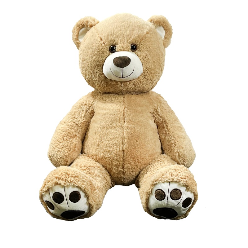 Anico 36' Tall (3 Feet) Giant Plush Teddy Bear With Embroidered Paws And Smiling Face