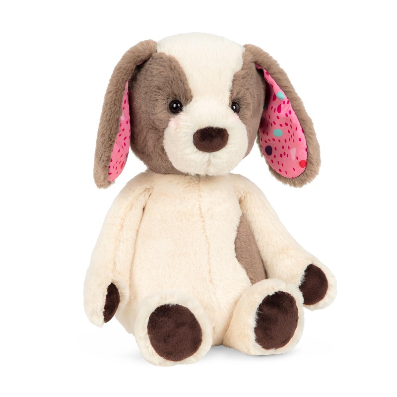 B. Toys- B. Softies-12' Plush Dog - Huggable Dog Stuffed Animal Toy  Soft & Cuddly Plush Puppy  Washable  Babies, Toddlers, Kids- Happy Hues- Cupcake Pup- 0 Months +