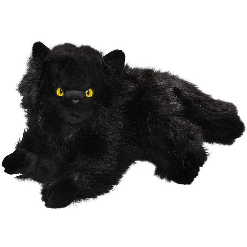 Cat, Persian Black, 12 Inches, 30Cm, Plush Toy, Soft Toy, Stuffed Animal 3474