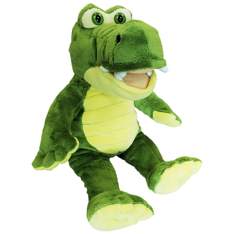 Cuddly Soft 16 Inch Stuffed Yellow & Green Gator - We Stuff 'Em...You Love 'Em!