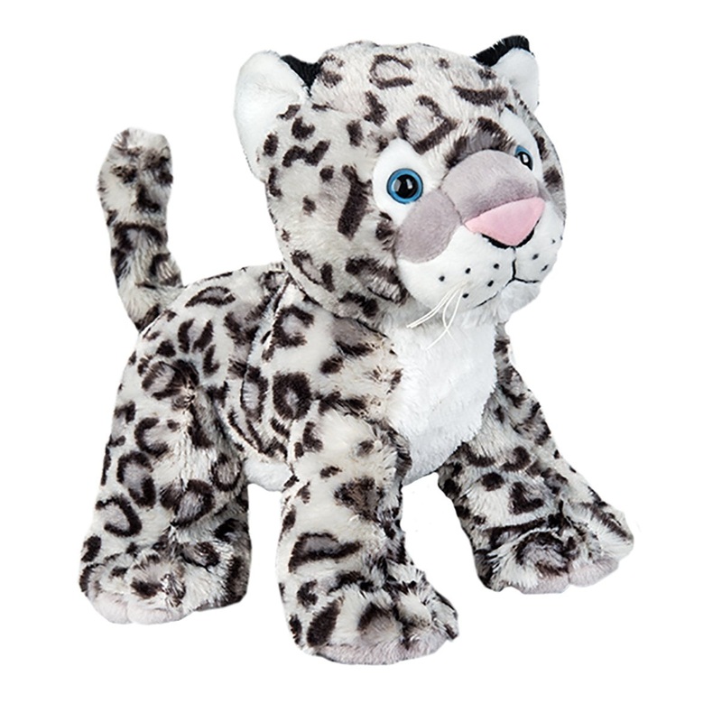 Cuddly Soft 8 Inch Stuffed Snow Leopard...We Stuff 'Em...You Love 'Em!