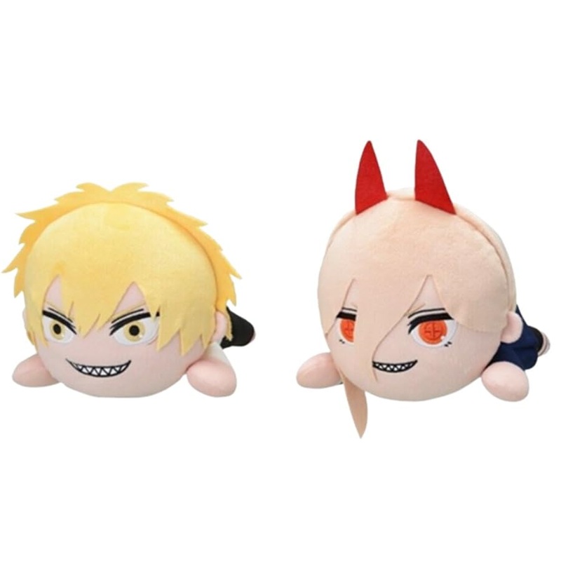 Sega Nesoberi (Lay-Down) Chainsaw Man Sp Plush Denji & Power