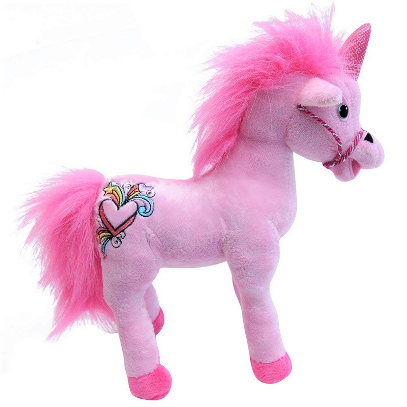 Snuggle Stuffs Girls Plush Magical Pink Unicorn Stuffed Animal, 11'
