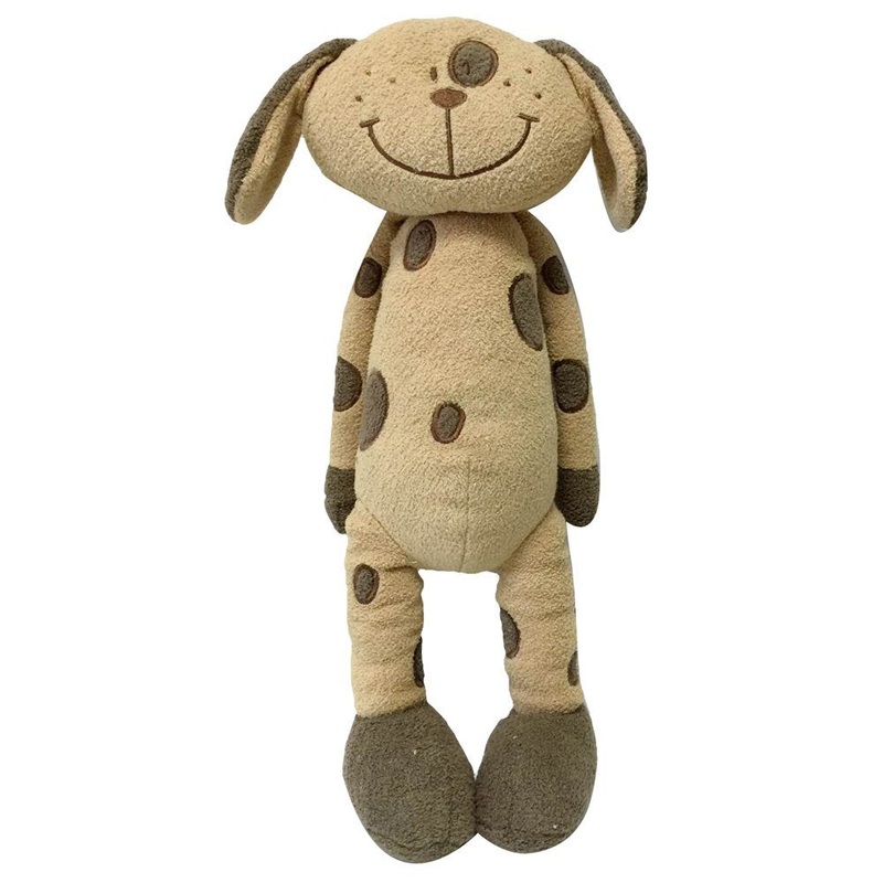 Snuggle Stuffs Plush Sitting Brown Peppered Puppy Dog, 15'