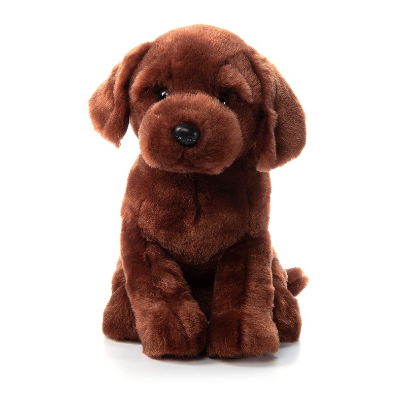 The Petting Zoo Chocolate Lab Dog Stuffed Animal Plushie, Gifts For Kids, Lab Dog Plush Toy 12 Inches
