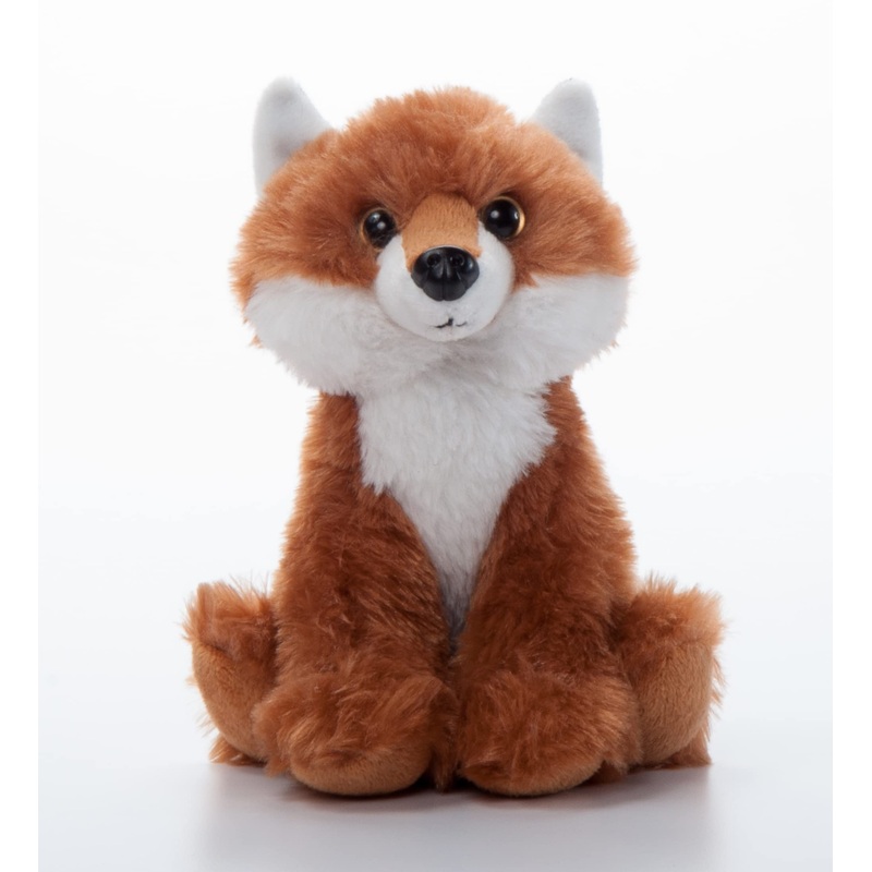 The Petting Zoo Fox Stuffed Animal Plushie, Gifts For Kids, Wild Onez Babiez Zoo Animals, Fox Plush Toy 6 Inches