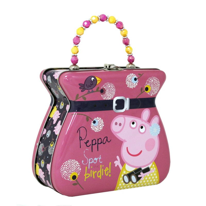 The Tin Box Company Peppa Pig Purse Tin Carry All, Pink,One Size