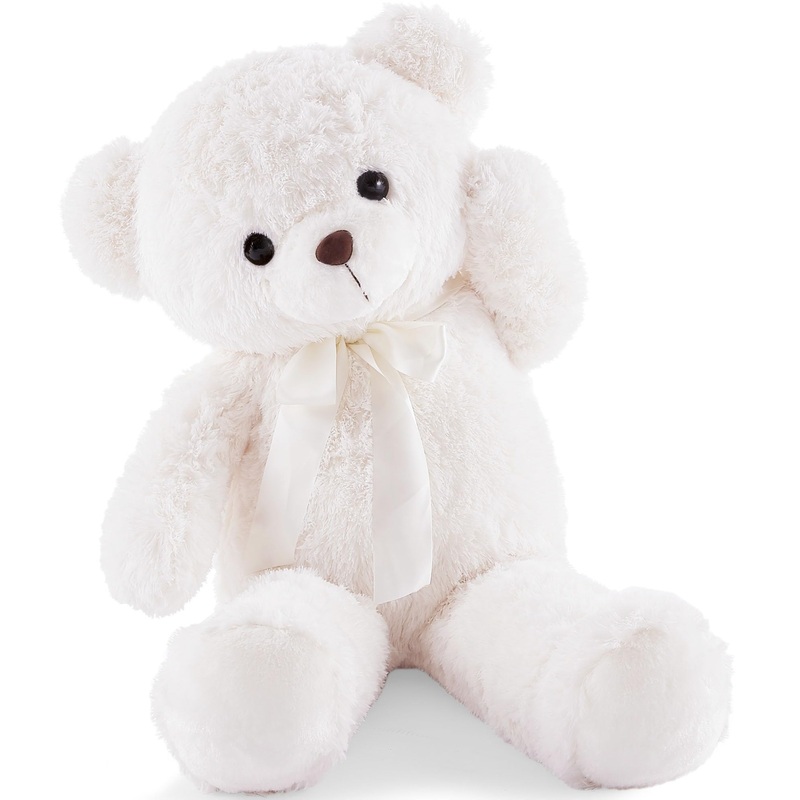 Yunnasi Big Teddy Bear Stuffed Animal 35 Inches Giant Stuffed Bear Gift For Girlfriend Children On Birthday Valentine'S Day Christmas, Brown
