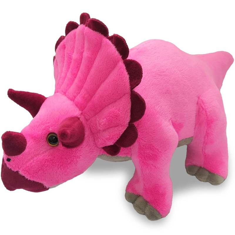Artcreativity Cozy Plush Triceratops Dinosaur, Soft And Cuddly Stuffed Animal For Kids, Unique Dinosaur Room Decoration, Great Gift Idea For Boys And Girls