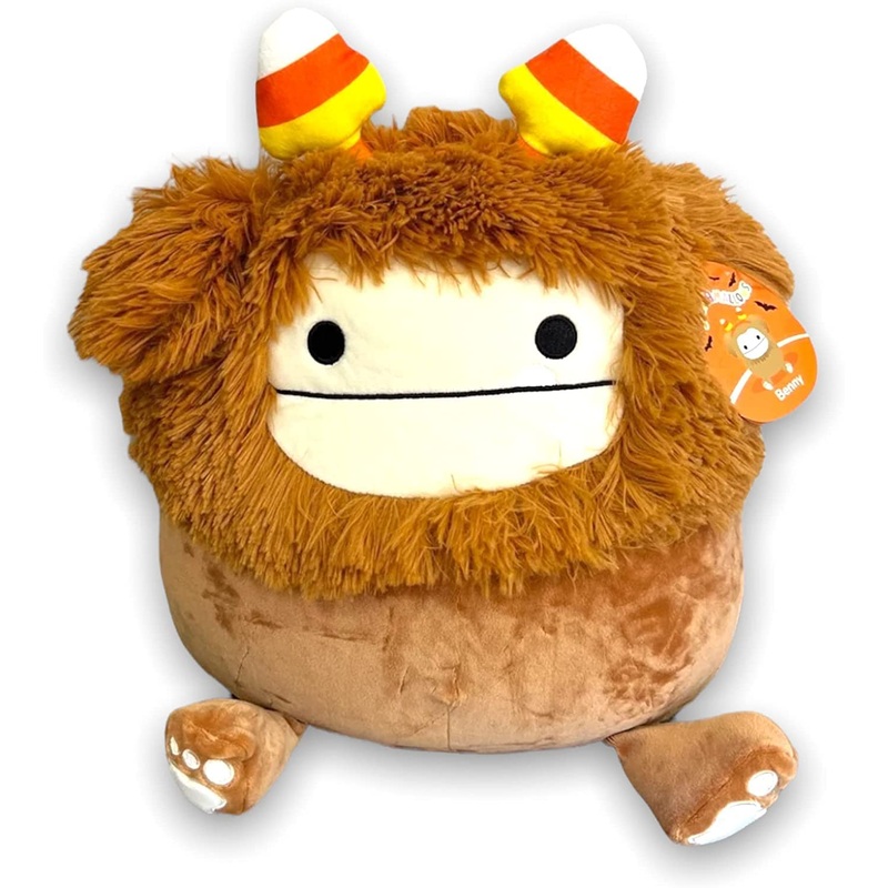 Squishmallow Official Kellytoy Halloween 2022 Squad Squishy Stuffed Plush Toy Animal (Benny (Candy Corn Headband), 12 Inch)