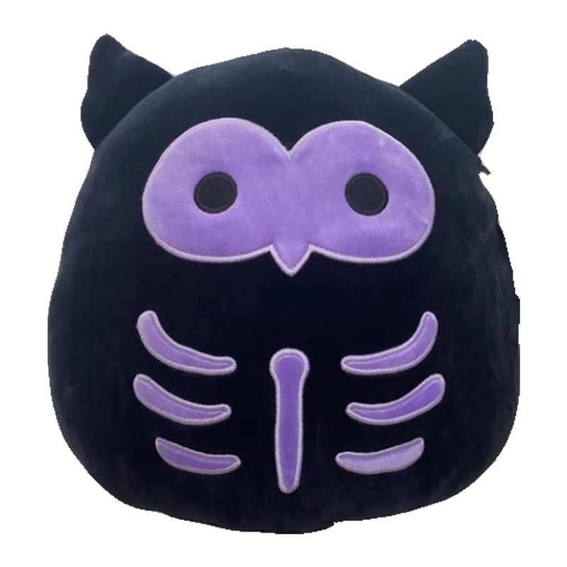 Squishmallow Official Kellytoy Halloween Squishy Soft Plush Toy Animals (Holly Skeleton Owl, 12 Inch)