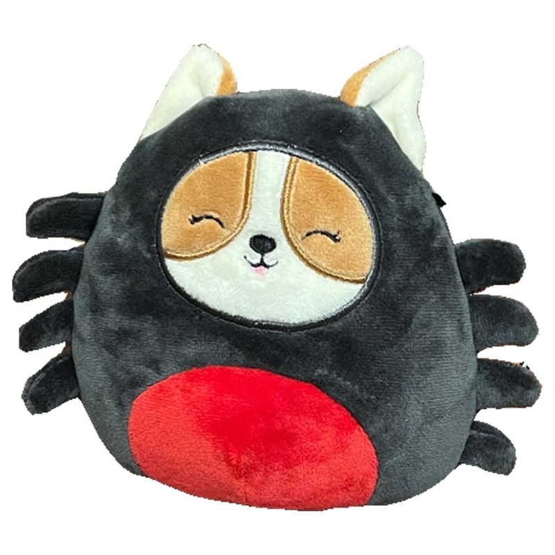 Squishmallow Official Kellytoy Halloween Squishy Soft Plush Toy Animals (Regina Corgi Dog (In Spider Costume), 5 Inch)