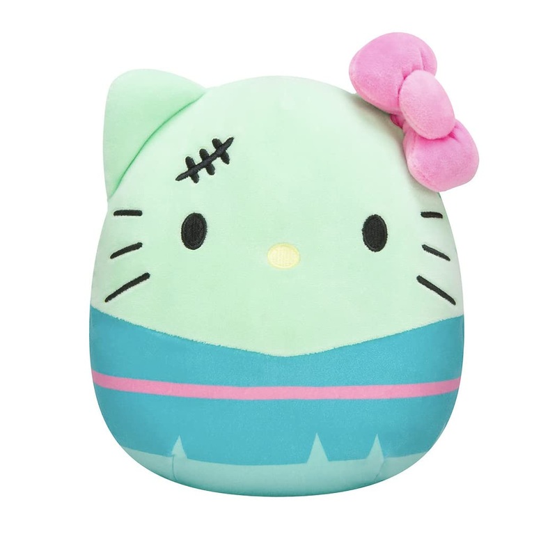 Squishmallow Official Kellytoy Halloween Squishy Soft Plush Toy Animals (Sanrio Hello Kitty Franken Kitty, 8 Inch)