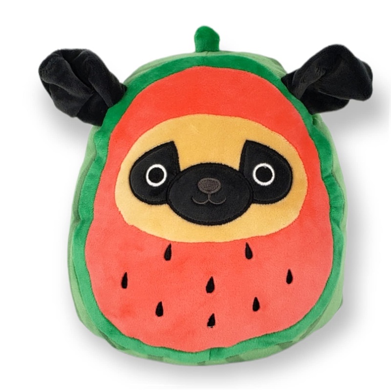 Squishmallow Squishmallows Kellytoy 8 Inch (20Cm) Foodie Squad - Prince The Pug In Watermelon Costume