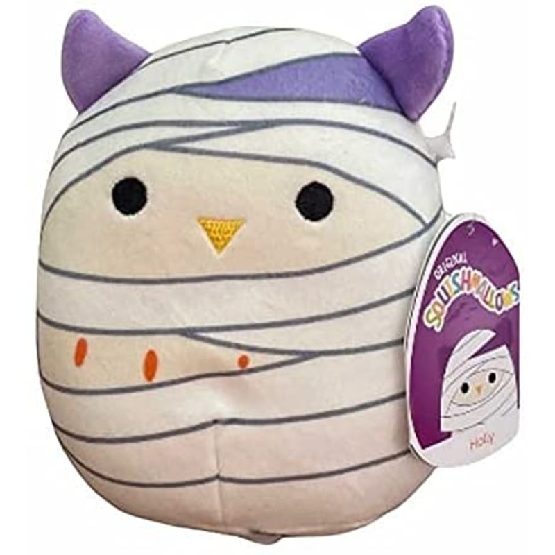 Squishmallows Official Kellytoy Plush 8 Inch Squishy Soft Plush Toy Animals (Holly Owl Mummy)
