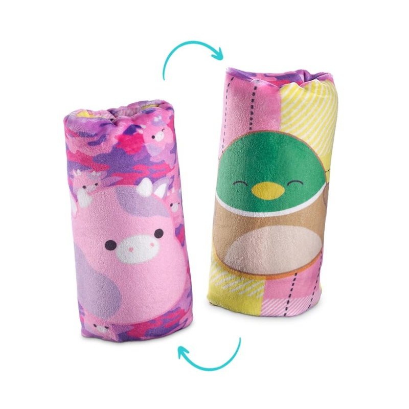 Top Trenz Squishmallows Flippin' Cute Reversible Water Wiggler, Sensory Plush Water Snake With Patty The Cow And Avery The Duck, Classroom Fidget Toy & Party Favors (1 Water Wiggler Toy)