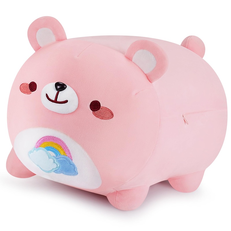 Valentines Day Gifts Bear Plush Stuffed Animal-20'' Bear Plush Pink Rainbow Bear Plushie, Cute Bear Anime Plush Stuffed Animals, Panda Plushies, Gifts For Girlfriend Birthday Gifts For Kid
