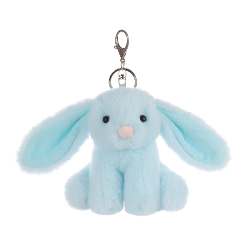 Apricot Lamb Cute Toys Plush Grey Bunny Rabbit Stuffed Animal Soft Keychain For Kids Bag, Purse, Backpack, Handbag (Grey Bunny4.7 Inches)