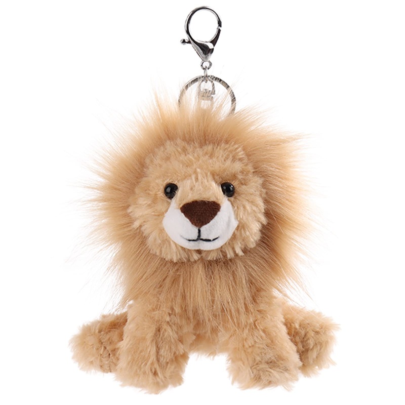 Apricot Lamb Cute Toys Plush Yellow Lion Stuffed Animal Soft Keychain For Kids Bag, Purse, Backpack, Handbag (6 Inches)