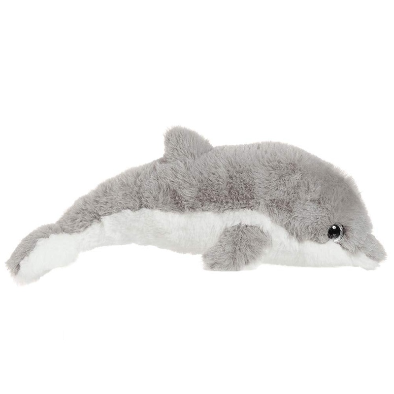 Apricot Lamb Ocean Stuffed Animals Toys Plush Gray Dolphin Sea Animal Soft Cuddly Perfect For Girls Boys (Medium, 18 Inches)