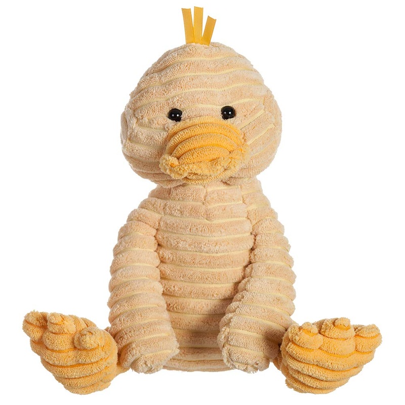 Apricot Lamb Toys Plush Corduroy Duck Stuffed Animal Soft Cuddly Perfect For Child (Corduroy Duck, 8.5 Inches)