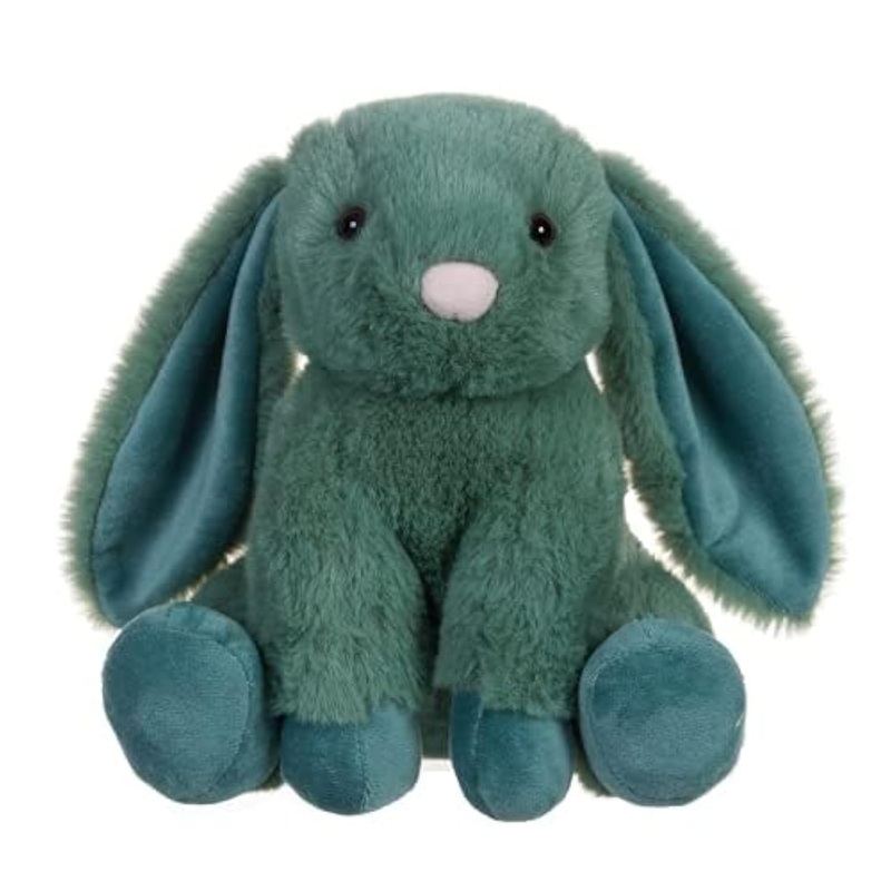 Apricot Lamb Toys Plush Green Bunny Rabbit Stuffed Animal With Fluffy Soft Ears (Green Bunny, 8 Inches)