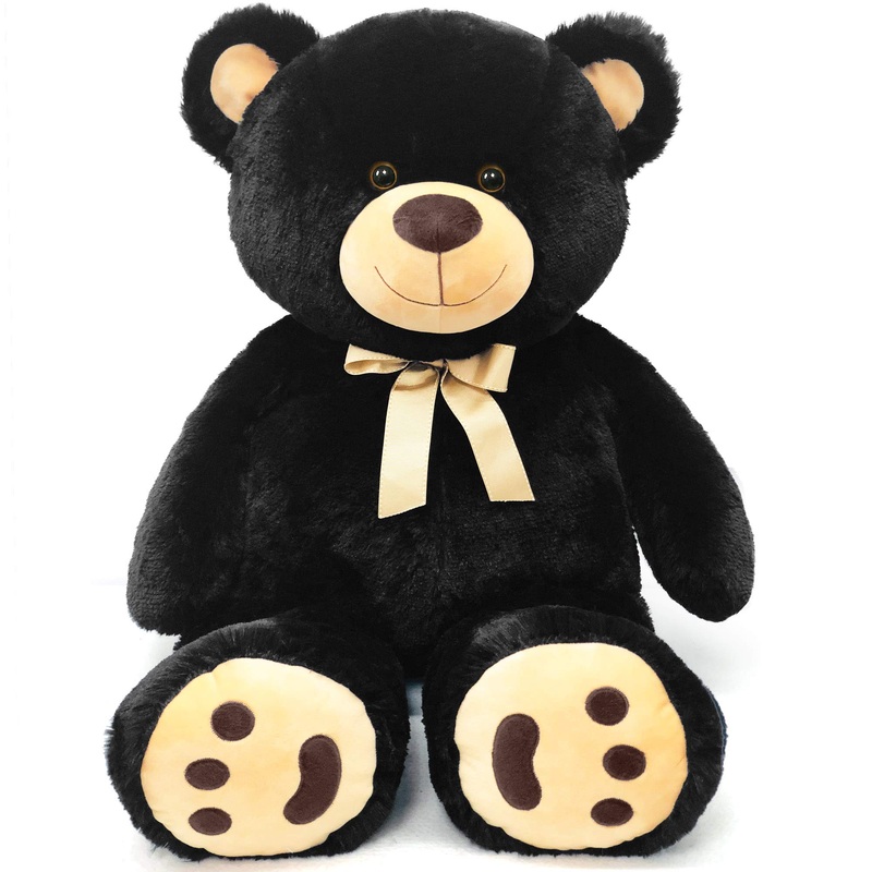 Lotfancy Valentines Day Gifts For Boyfriend, Girlfriend, 3 Feet Giant Teddy Bear Stuffed Animal, 36 Inch Large Bear Plush Toy With Footprints For Birthday, Anniversary, Christmas