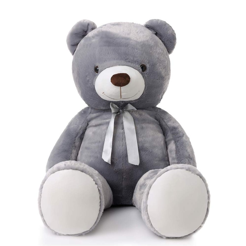 Maogolan Giant Grey Teddy Bear 47 Inch 4 Feet Large Stuffed Gray Teddy Bears Stuffed Animals For Girlfriend Children