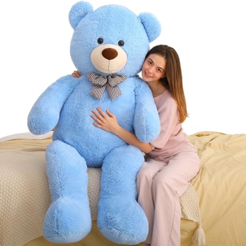 Maogolan Giant Teddy Bear Plush, Life Size Large Teddy Bear Stuffed Animal 5 Feet,Soft And Fluffy Big Teddy Bear Gift For Baby Shower,Christmas,Valentines