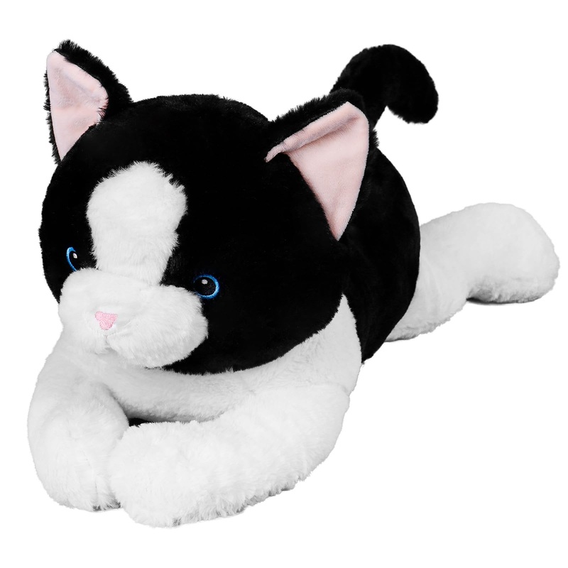Wepop 5Lb Weighted Stuffed Animals, 24In Big Cat Plush, Cute Soft Plushie Pillows For Adults Boys Girls