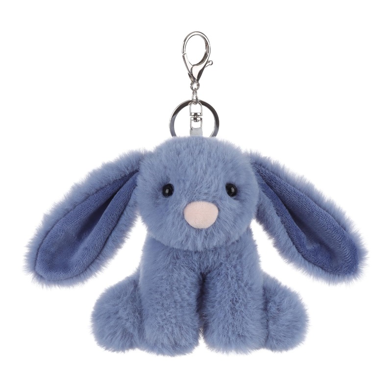 Apricot Lamb Cute Toys Plush Blue Bunny Rabbit Stuffed Animal Soft Keychain For Kids Bag, Purse, Backpack, Handbag (Blue Bunny4.7 Inches)