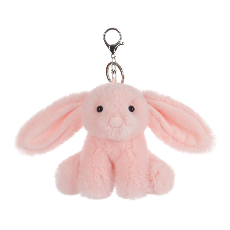 Apricot Lamb Cute Toys Plush Pink Bunny Rabbit Stuffed Animal Soft Keychain For Kids Bag, Purse, Backpack, Handbag (Pink Bunny4.7 Inches)