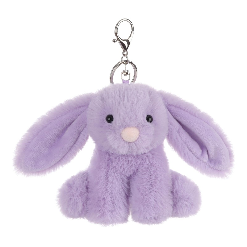 Apricot Lamb Cute Toys Plush Purple Bunny Rabbit Stuffed Animal Soft Keychain For Kids Bag, Purse, Backpack, Handbag (Purple Bunny4.7 Inches)