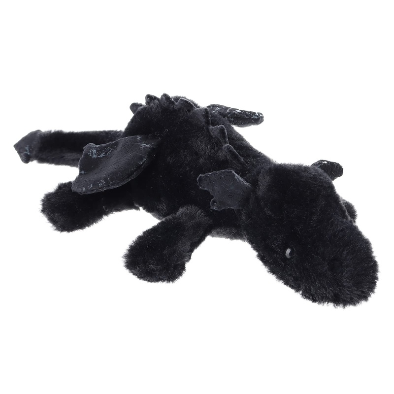 Apricot Lamb Toys Plush Black Lying Dragon Dinosaur Stuffed Animal Soft Cuddly Perfect For Child (Black Dragon,15 Inches)