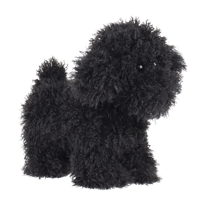 Apricot Lamb Toys Plush Black Poodle Dog Puppy Stuffed Animal Soft Cuddly Perfect For Child 8.3 Inches