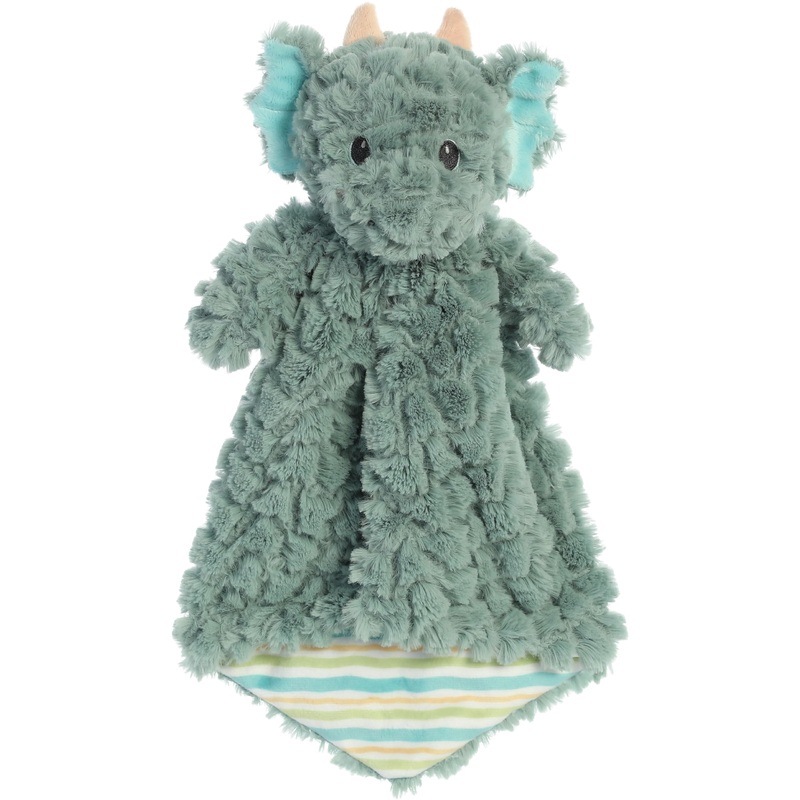 Aurora Enchanting Magical Dragon Jaxon Luvster Baby Stuffed Animal - Soft & Cuddly Toy - Comforting Companion - Green 14 Inches