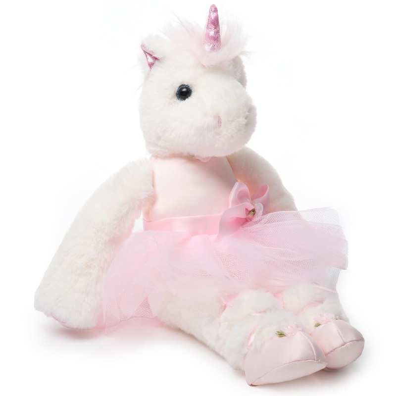 Bearington Collection Dreamer Ballerina 14 Inch Ballerina Doll - Unicorn Stuffed Animals For Girls - Dance Recital Gifts For Girls
