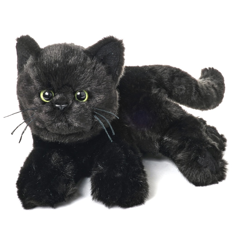 Bearington Collection Jinx Cat 15 In Stuffed Animals Black Cat Plush Toy - Stuffed Cats That Look Real - Plushies For Kids