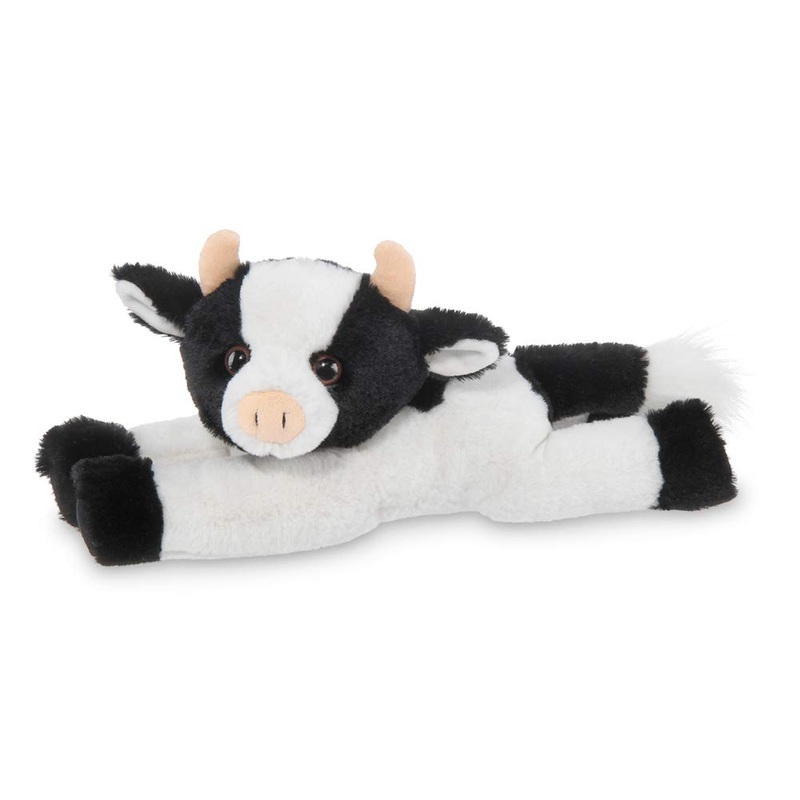 Bearington Jesse Plush Cow Stuffed Animal, 12 Inches
