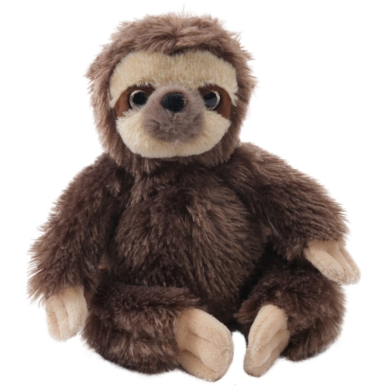 Bearington Lil' Speedy Small Plush Stuffed Animal Three Toed Sloth, 6.5 Inches