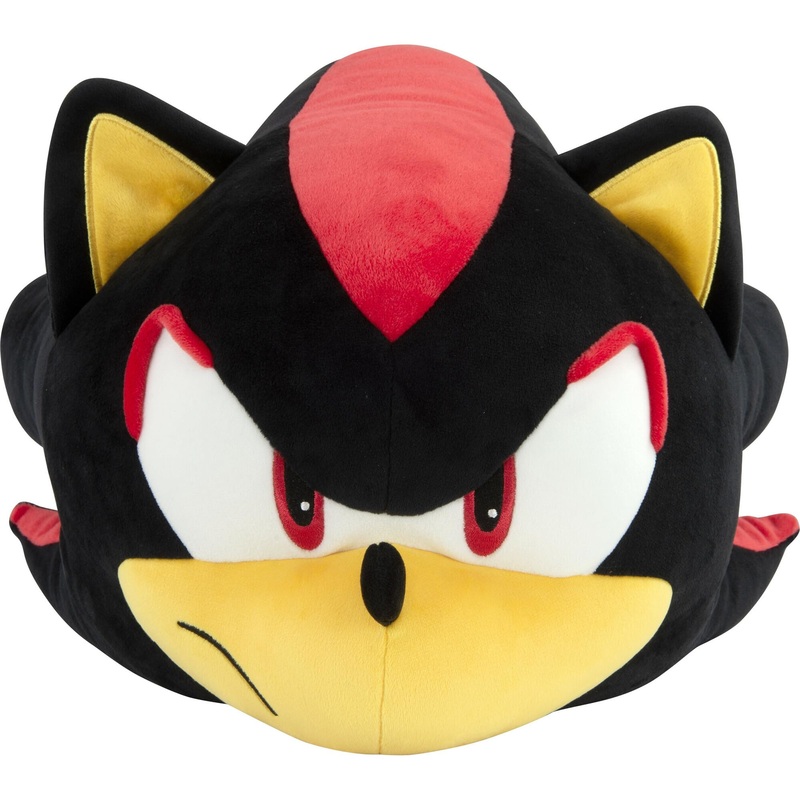 Club Mocchi-Mocchi- Sonic The Hedgehog Plush - Shadow The Hedgehog Plushie - Squishy Collectible Sonic Toys - Sonic Stuffed Animals And Gifts - Cute Plushies And Sonic Room Decor - 15 Inch
